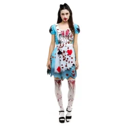 Mujer Disfrazzes Disfraces Mujer|Disfraces Disney^Disfraz de Alicia Zombie Clásico para Mujer