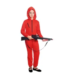 Disfrazzes Disfraces Infantiles|Disfraces Series^Disfraz de Atracador uniforme rojo para niños