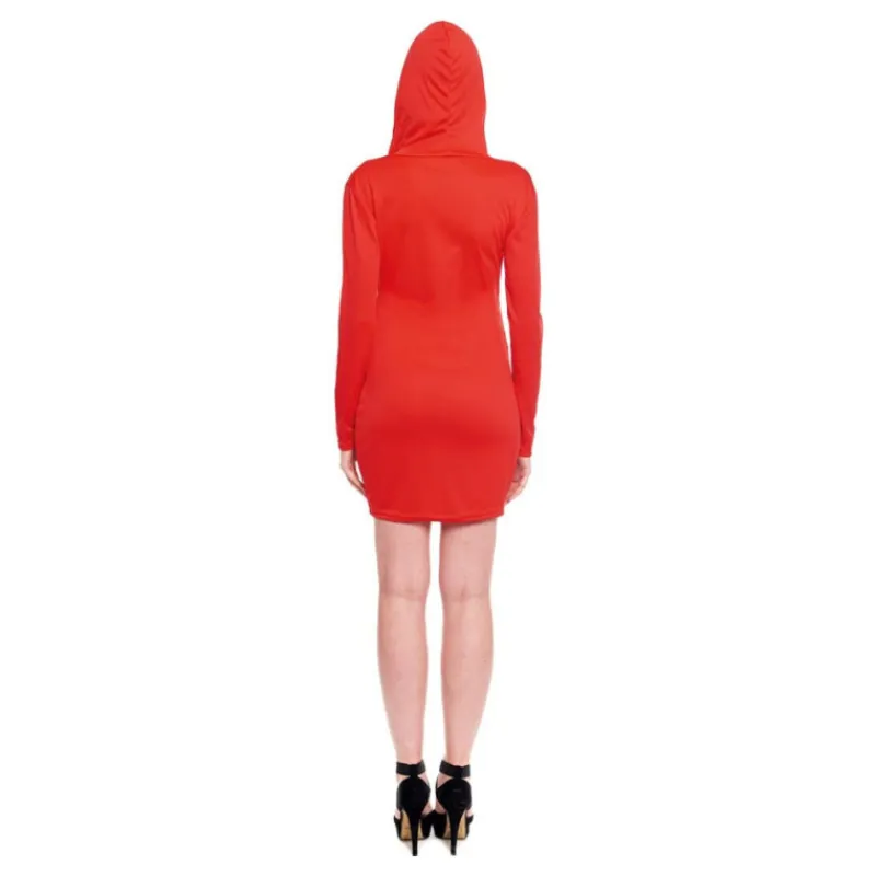 Mujer Disfrazzes Disfraces Mujer|Disfraces Series^Disfraz de Atracadora Rojo Corto para Mujer