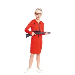 Disfrazzes Disfraces Infantiles|Disfraces Series^Disfraz de Atracadora Vestido Rojo para Niña