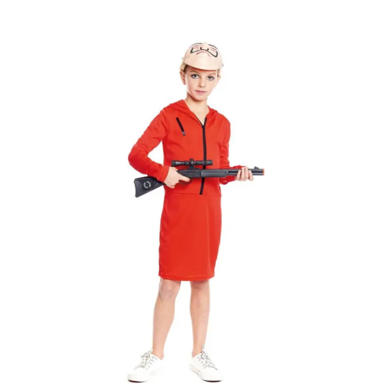 Disfrazzes Disfraces Infantiles|Disfraces Series^Disfraz de Atracadora Vestido Rojo para Niña