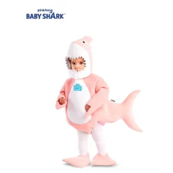 Discount Disfraz de Baby Shark rosa con capucha para bebé y niños Disfraces Infantiles