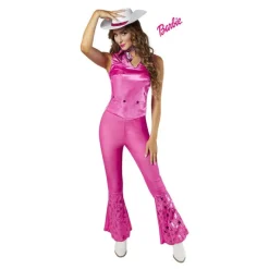 Mujer Disfrazzes Disfraces Mujer|Disfraces Kawaii Y Divertidos^Disfraz de Barbie Vaquera Rosa Brillo para Mujer