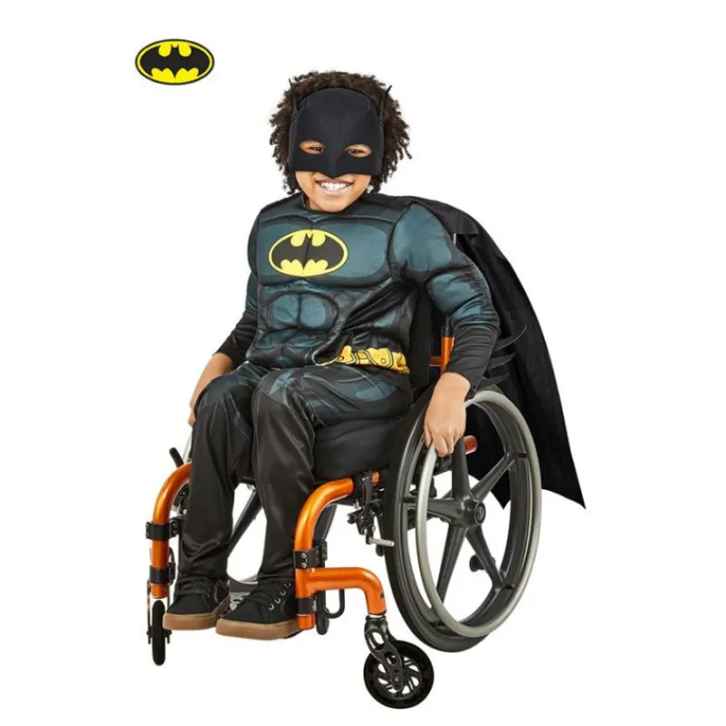 Sale Disfraz de Batman Adaptativo Musculoso con Máscara para Niño Disfraces Infantiles|Disfraces Dc