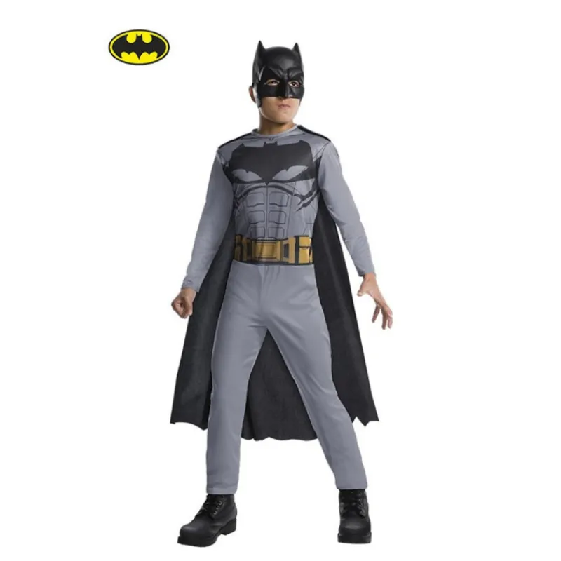 Online Disfraz de Batman Liga de la Justicia Opp Gris con Máscara para Niño Disfraces Infantiles|Disfraces Dc