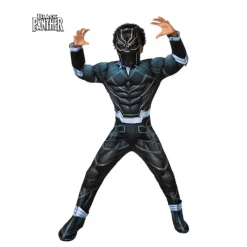 Disfrazzes Disfraces Infantiles|Disfraces Marvel^Disfraz de Black Panther musculoso con máscara deluxe para niño
