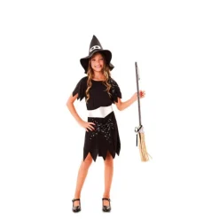Disfrazzes Disfraces Infantiles|Disfraces Halloween Niña^Disfraz de Bruja Blanca y Negra para niña