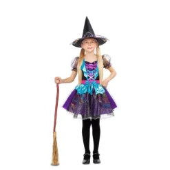 Best Disfraz de Bruja con Destellos para niña Disfraces Infantiles|Disfraces Halloween Niña