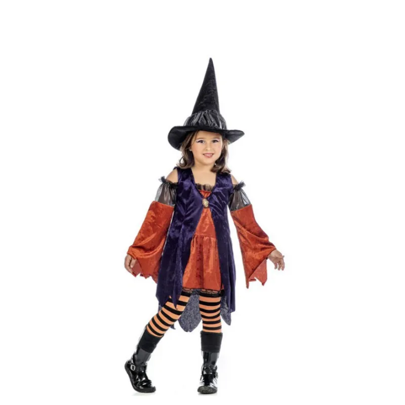 Disfrazzes Disfraces Infantiles|Disfraces Halloween Niña^Disfraz de Bruja Naranja para niña