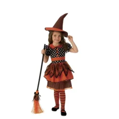 Discount Disfraz de Bruja Negra y Naranja para niña Disfraces Infantiles|Disfraces Halloween Niña