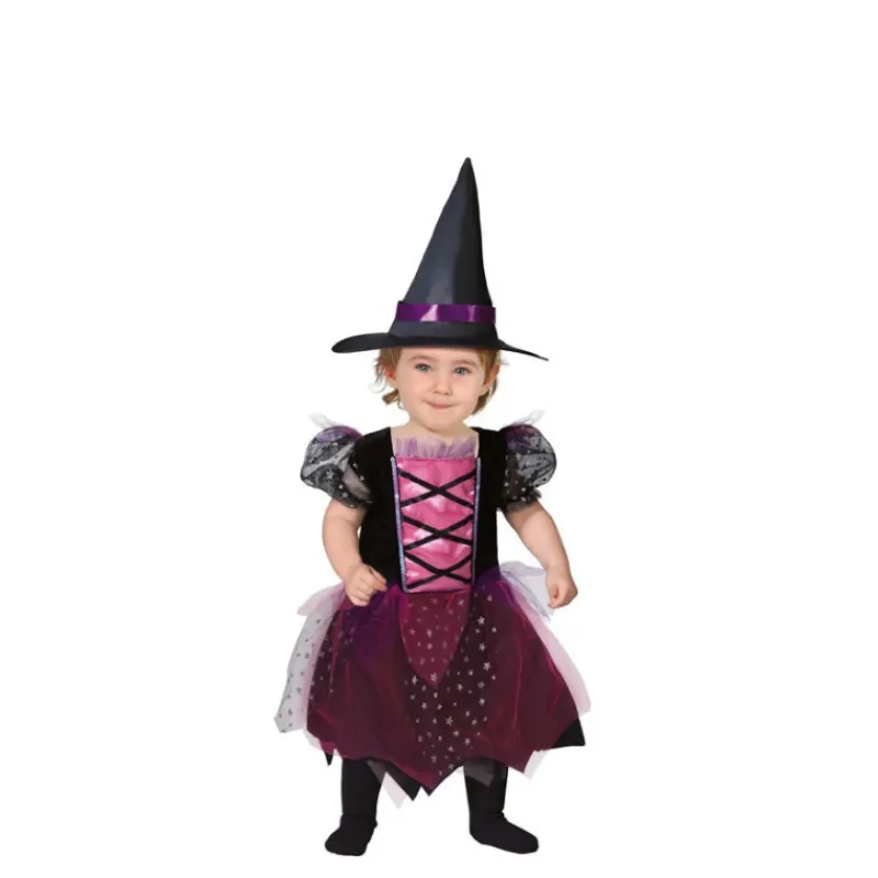Discount Disfraz de Brujita rosa y negro para bebé Disfraces Infantiles|Disfraces Halloween Bebés