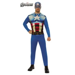 Hombre Disfrazzes Disfraces Hombre|Disfraces Marvel^Disfraz de Capitán América de los Vengadores para hombre