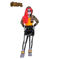 Clearance Disfraz de Catrina Maya para niña Disfraces Infantiles|Disfraces Halloween Niña