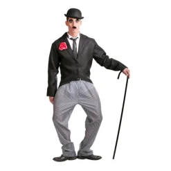 Hombre Disfrazzes Disfraces Hombre|Disfraces Cine^Disfraz de Charlie Chaplin para hombre adulto
