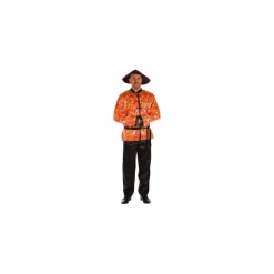 Hombre Disfrazzes Disfraces Hombre^Disfraz de Chino Rojo con Estampado para hombre