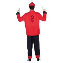 Disfraz de Chino Rojo y Negro para hombre Hombre Disfraces Hombre