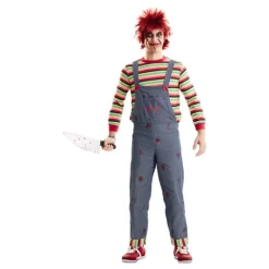 Hombre Disfrazzes Disfraces Hombre^Disfraz de Chucky con peto para hombre