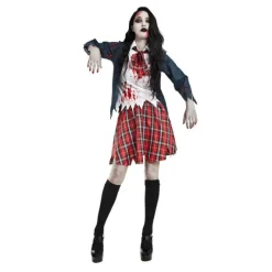 Mujer Disfrazzes Disfraces Mujer|Disfraces Halloween Mujer^Disfraz de Colegiala Zombie para mujer