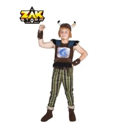 Discount Disfraz de Crogar de Zak Storm con casco con peluca para niño Disfraces Infantiles