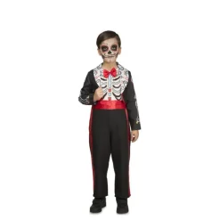 Disfrazzes Disfraces Infantiles|Disfraces Halloween Niño^Disfraz de Día De Los Muertos Negro para niño