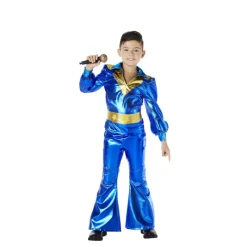 Online Disfraz de Disco Azul Años 70 para Niño Disfraces Infantiles|Disfraces De Música