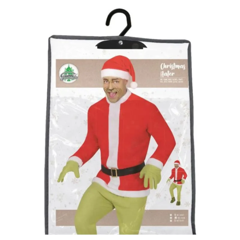 Hombre Disfrazzes Disfraces Hombre|Disfraces Disney^Disfraz de Duende Gruñón Navideño Verde para Hombre