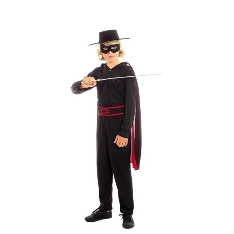 Hot Disfraz de El Zorro con Capa para Niño Disfraces Infantiles|Disfraces Cine