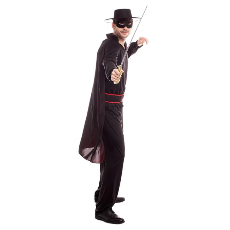 Hombre Disfrazzes Disfraces Hombre|Disfraces Cine^Disfraz de El Zorro con Capa para Hombre