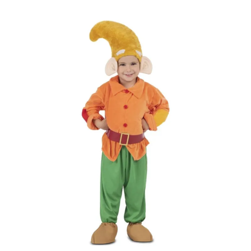 Disfrazzes Disfraces Infantiles|Disfraces Disney^Disfraz de Enanito Naranja con Gorro para Niño