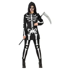 Mujer Disfrazzes Disfraces Mujer|Disfraces Halloween Mujer^Disfraz de Esqueleto con Capucha para mujer