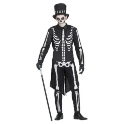 Clearance Disfraz de Esqueleto Elegante para hombre Hombre Disfraces Hombre|Disfraces Halloween Hombre