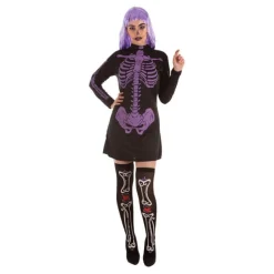 Sale Disfraz de Esqueleto Morada para mujer Mujer Disfraces Mujer|Disfraces Halloween Mujer