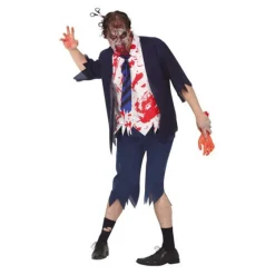 Hombre Disfrazzes Disfraces Hombre|Disfraces Halloween Hombre^Disfraz de Estudiante Zombie para hombre