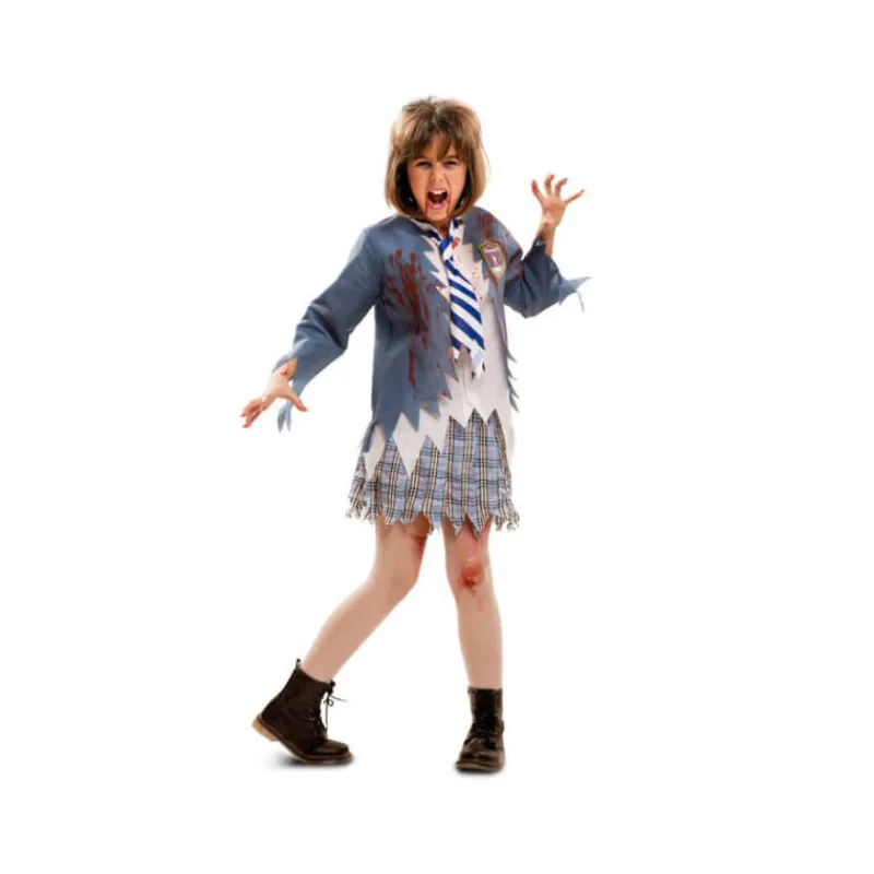 Disfrazzes Disfraces Infantiles|Disfraces Halloween Niña^Disfraz de Estudiante Zombie chica para niñas de Halloween