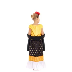 Disfrazzes Disfraces Infantiles|Disfraces Cine^Disfraz de Frida Kahlo Amarillo y Negro para Niña