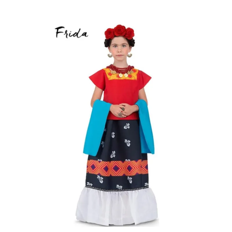 Sale Disfraz de Frida Kahlo Clásica para Bebé y Niña Disfraces Infantiles|Disfraces Cine
