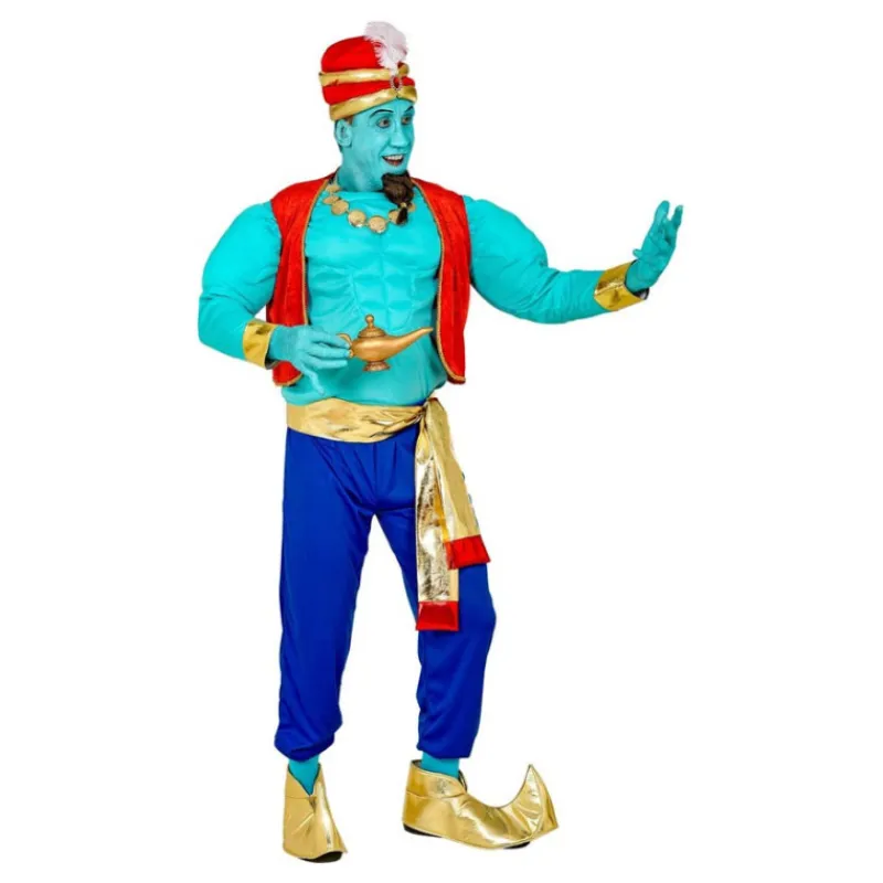Hombre Disfrazzes Disfraces Hombre|Disfraces Disney^Disfraz de Genio Mágico Azul para Hombre