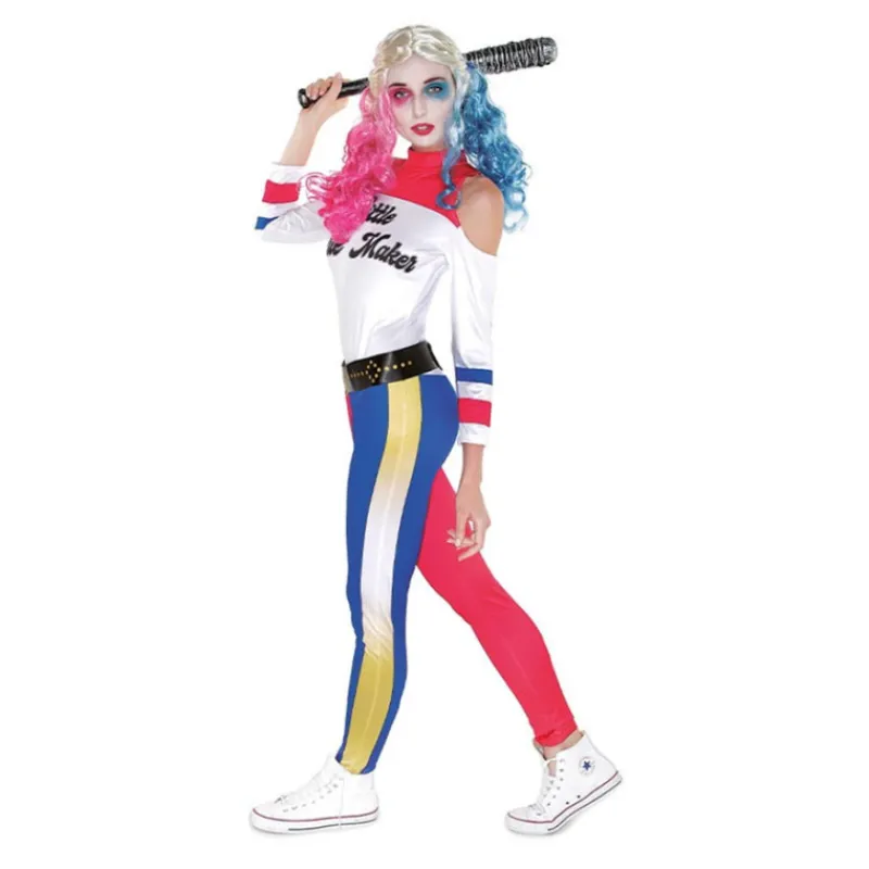 Online Disfraz de Harley Quinn Largo para Mujer Mujer Disfraces Mujer|Disfraces Dc