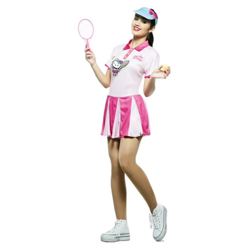 Mujer Disfrazzes Disfraces Mujer|Disfraces Kawaii Y Divertidos^Disfraz de Hello Kitty Tenista