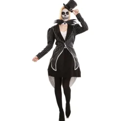 Outlet Disfraz de Jack Skellington vestido Pesadilla Antes de Navidad Mujer Disfraces Mujer|Disfraces Halloween Mujer