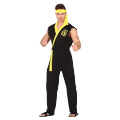 Disfraz de Karateca Negro para Hombre Hombre Disfraces Hombre|Disfraces Cine