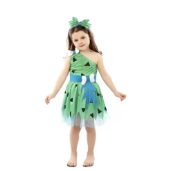 Sale Disfraz de Los Picapiedra Verde con Tocado para Niña Disfraces Infantiles|Disfraces Series