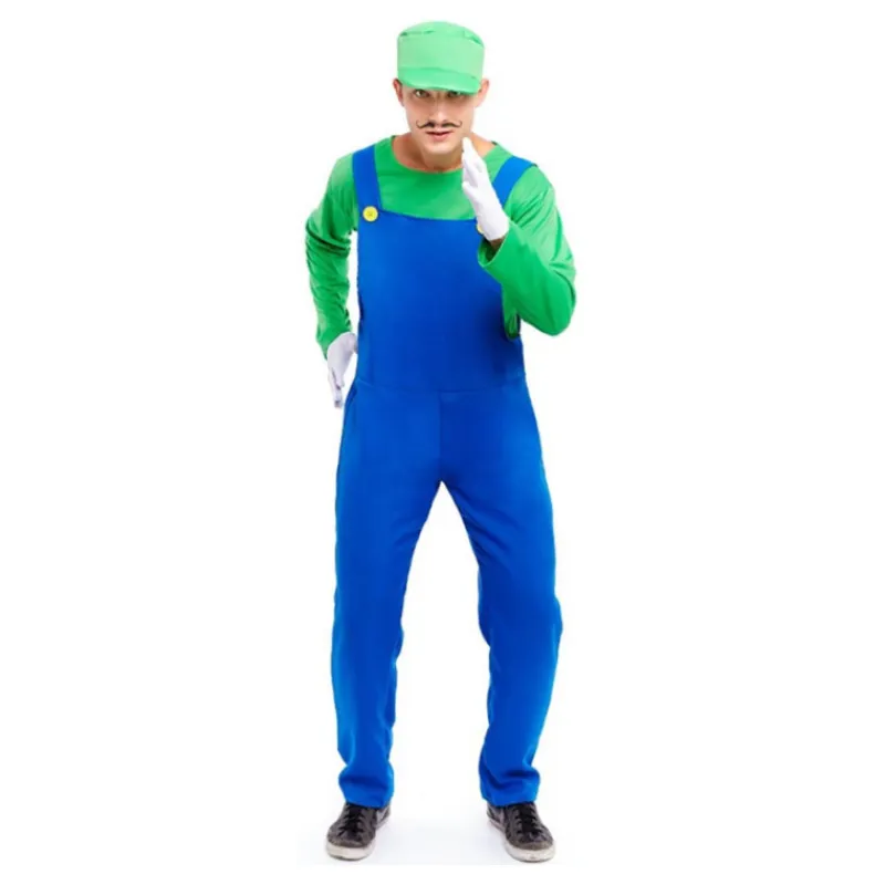 Hombre Disfrazzes Disfraces Hombre|Disfraces Videojuegos^Disfraz de Luigi de Super Mario para Hombre