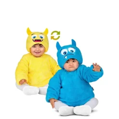 Disfraz de Monstruo Amarillo- Azul Reversible para bebé y niños Disfraces Infantiles|Disfraces Halloween Bebés