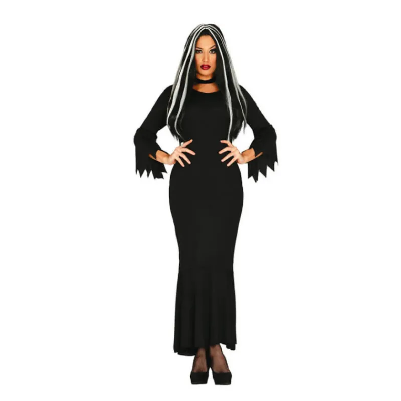 Mujer Disfrazzes Disfraces Mujer^Disfraz de Morticia Addams básico