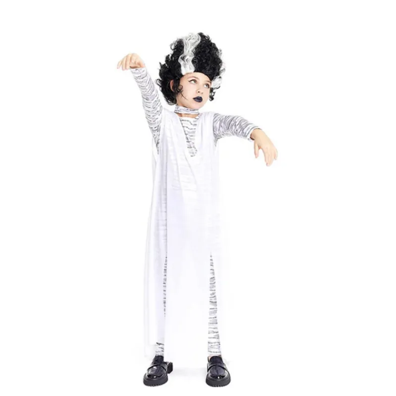 Disfrazzes Disfraces Infantiles^Disfraz de Novia Monster en Blanco para Niñas y Adolescentes
