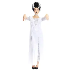 New Disfraz de Novia Monster Vestido Blanco para Mujer Mujer Disfraces Mujer