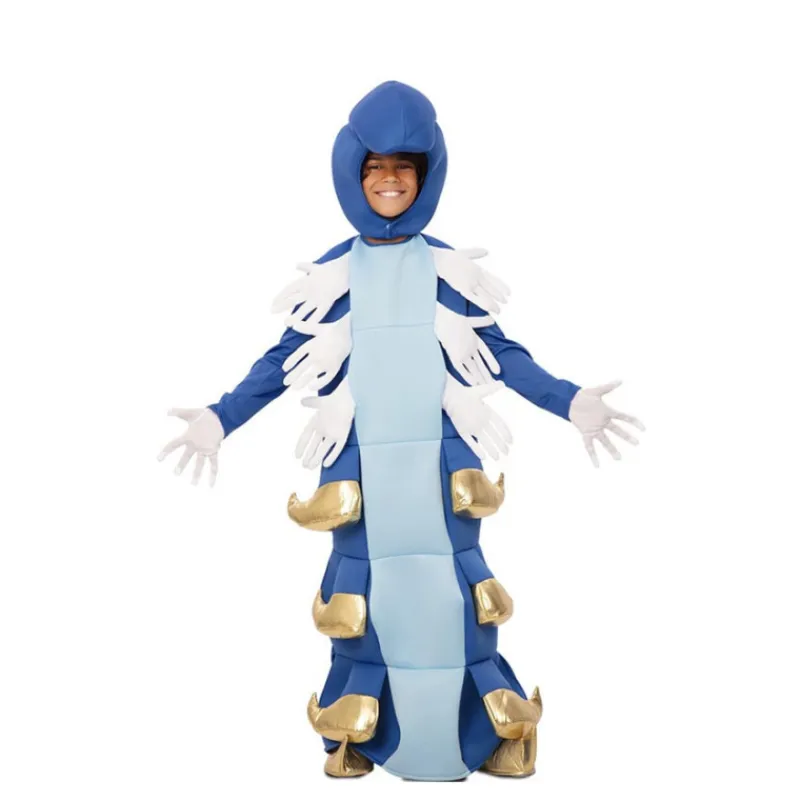 Outlet Disfraz de Oruga Azul y Dorada con Capucha para Niño Disfraces Infantiles|Disfraces Disney
