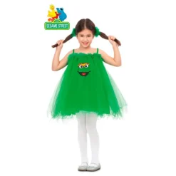 Hot Disfraz de Oscar el Gruñón con Tutú para niña y bebé Disfraces Infantiles|Disfraces Series
