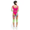 Hot Disfraz de Patinadora Roller Rosa Años 70 para Mujer Mujer Disfraces Mujer|Disfraces Kawaii Y Divertidos